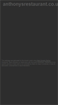 Mobile Screenshot of anthonysrestaurant.co.uk